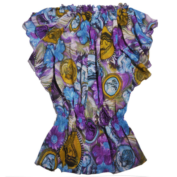 Blusa Manga Corta Drapeada Vidissima