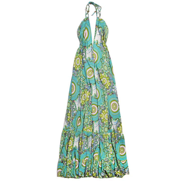 Vestido Largo con Holanes Vidissima