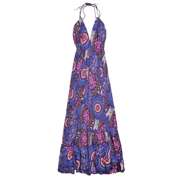 Vestido Largo con Holanes Vidissima