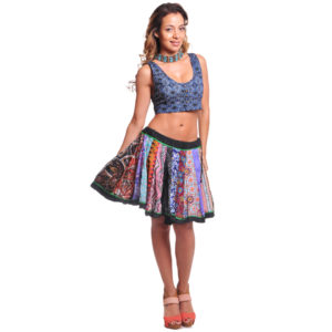 Falda Corta de Algodón