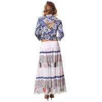 Falda Larga con Borlitas Vidissima