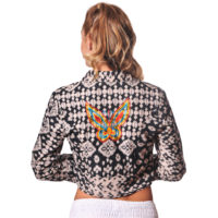 Chaqueta Corta con Bordado Vidissima