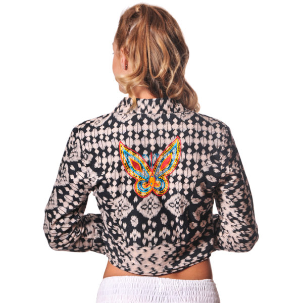 Chaqueta Corta con Bordado Vidissima