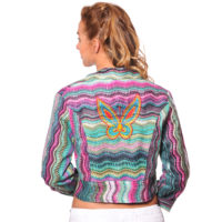Chaqueta Corta con Bordado Vidissima