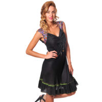 Vestido Corto con Escote Drapeado Vidissima