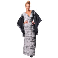 Vestido Largo con Mangas de Kimono Vidissima