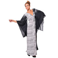 Vestido Largo con Mangas de Kimono Vidissima