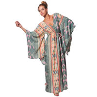 Vestido Largo con Mangas de Kimono Vidissima