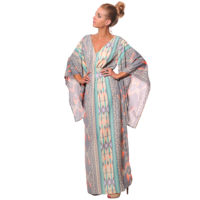 Vestido Largo con Mangas de Kimono Vidissima