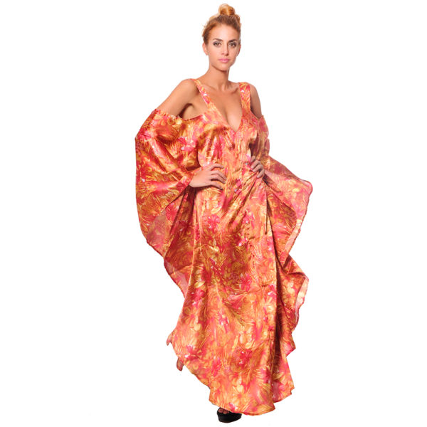 Vestido Largo Kaftan con Hombros Descubiertos Vidissima