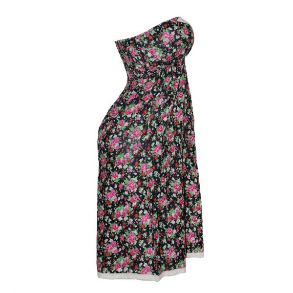Vestido Corto Strapless - Imagen 3