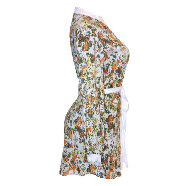 Vestido Corto/Blusón de Manga Larga y Botones - Imagen 3