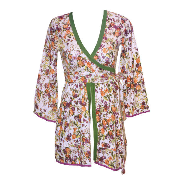 Vestido Corto Abierto de Manga Larga - Imagen 3
