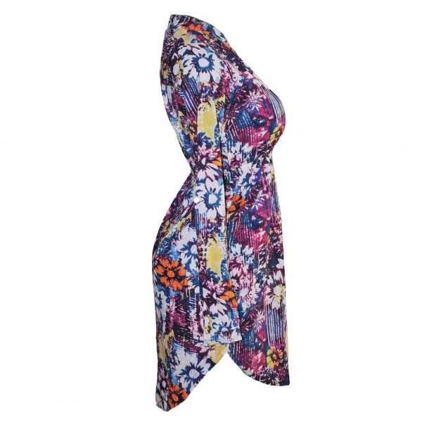 Blusón/Vestido Manga Larga Estampado Completo - Imagen 2