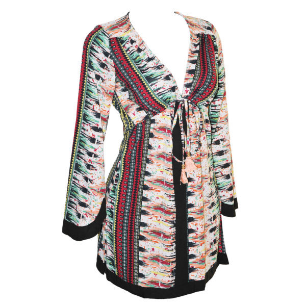 Vestido Corto de Manga Larga - Imagen 3
