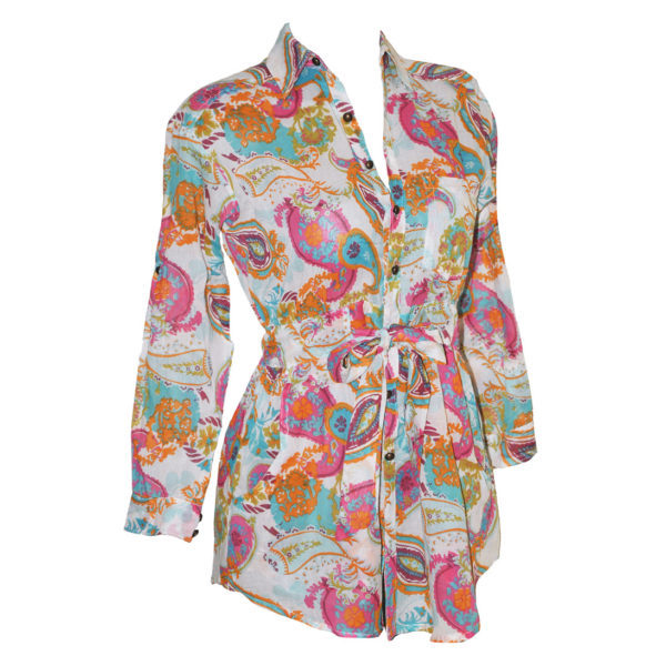 Blusón/Vestido de Cintura Ajustable - Imagen 4