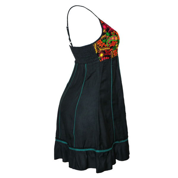Vestido Corto con Bordado y Holanes - Imagen 2