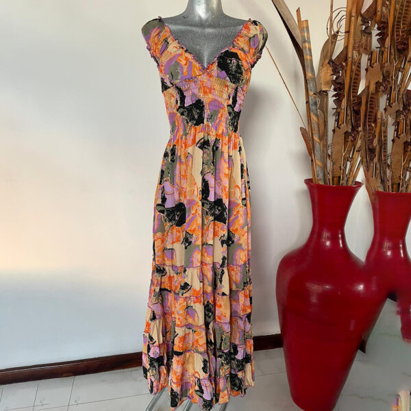 Vestido Acanalado Manga Corta 2 01