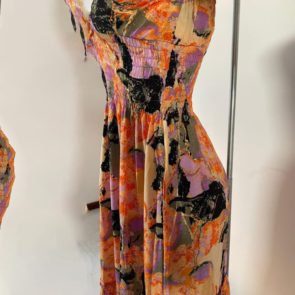Vestido Acanalado Manga Corta - Imagen 6