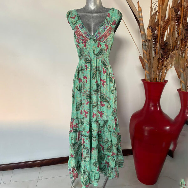 Vestido Acanalado Manga Corta 3 01