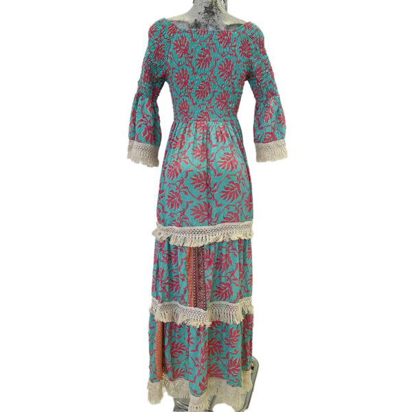 Vestido Acanalado con Flecos - Imagen 3