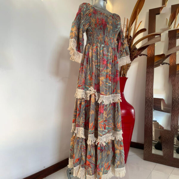 Vestido Acanalado con Flecos - Imagen 20
