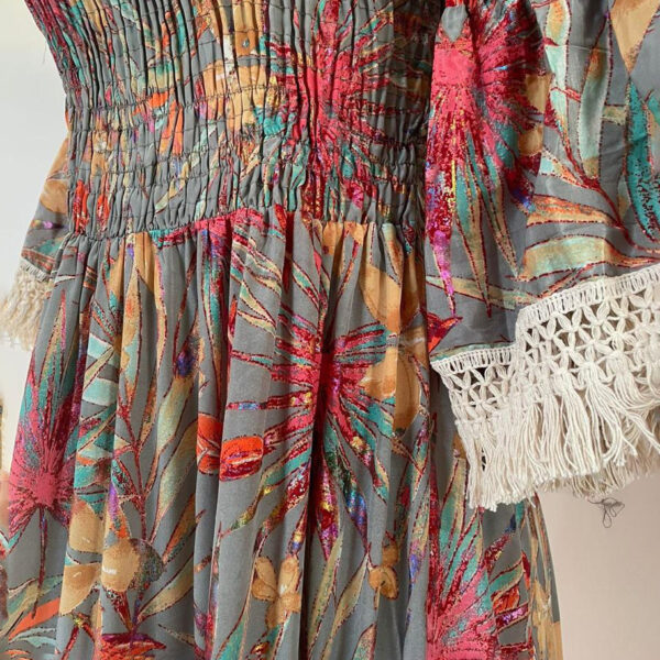 Vestido Acanalado con Flecos - Imagen 21