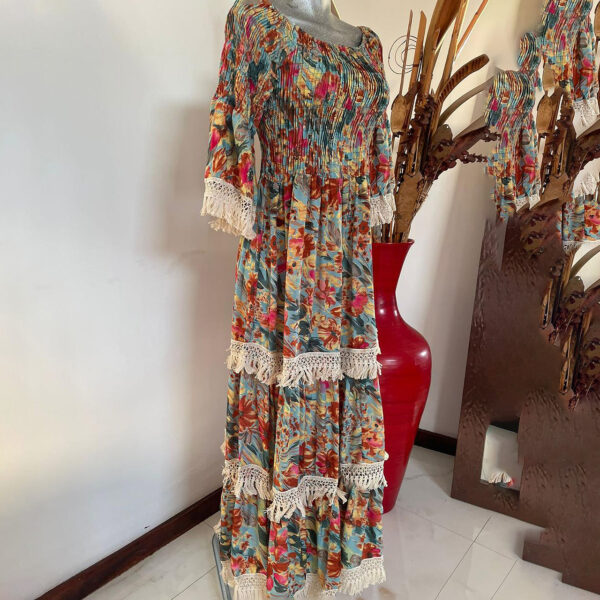 Vestido Acanalado con Flecos - Imagen 23