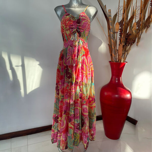 Vestido Acanalado con Tirantes 3 01